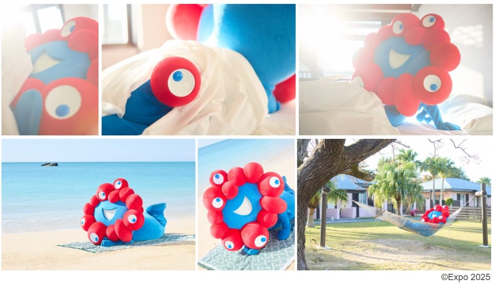 Japan's Expo Mascot Myaku-Myaku Has Released a Gravure Photo Book — and It Had to Practice Keeping All Its Eyes Open