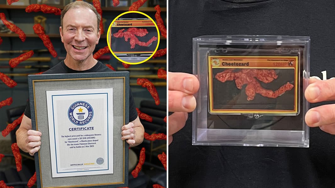 Flamin Hot Cheeto Shaped Like Charizard Sells for $87,840 — Sets Guinness Record for Most Expensive Videogame Likeness Corn Snack